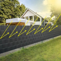 Stínící páska na plot 19 cm x 35 m - 450g/m2 - antracit