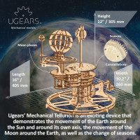 UGEARS 3D puzzle Tellurion 249 dílků