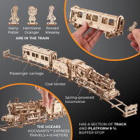 UGEARS 3D puzzle Harry Potter: Bradavický expres 504 dílků