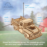 UGEARS 3D puzzle Pickup Lumbearjack 460 dílků