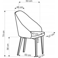 Jídelní otočná židle MALAGA - béžová