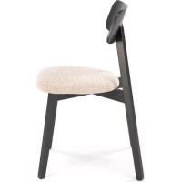 Jídelní židle HYLO - černá/béžová