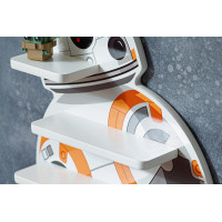 Dětská polička Star Wars BB-8 - bílá/oranžová