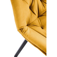 Jídelní otočná židle SOFIE - hořčicově žlutá