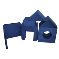 Pěnové stavební bloky XXL ITAKA - tmavě modré