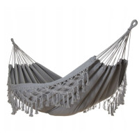 Houpací síť MIDAS 200x150 cm - šedá