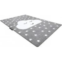 Dětský kusový koberec Petit Cloud stars grey