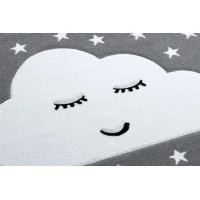 Dětský kusový koberec Petit Cloud stars grey