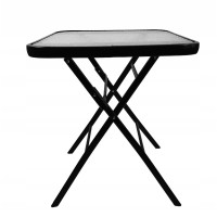 Balkonový stůl TASOS 60x60 cm - černý
