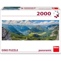 DINO Panoramatické puzzle Pohled na Alpy 2000 dílků