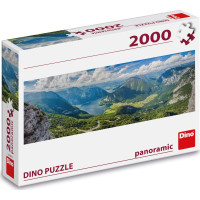 DINO Panoramatické puzzle Pohled na Alpy 2000 dílků