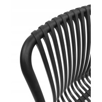 Zahradní plastová židle ANRIC - černá