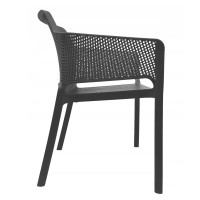 Zahradní plastová židle RYLAN - antracit