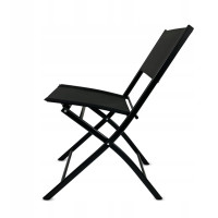 Balkonová skládací židle LOBOS - černá