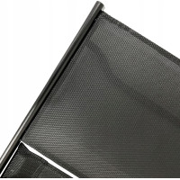 Balkonová skládací židle LOBOS - černá