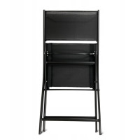 Balkonová skládací židle LOBOS - černá