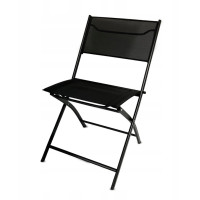 Balkonová skládací židle LOBOS - černá
