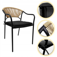 Zahradní židle PORTO - černá