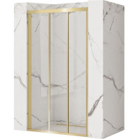 Sprchové dveře Rea ALEX 100 cm - broušené zlaté