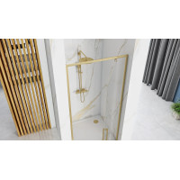 Sprchové dveře Rea RAPID swing 100 cm - zlaté broušené