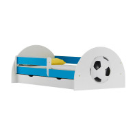 Dětská postel se šuplíkem FOTBAL 200x90 cm - modrá/bílá
