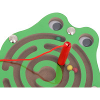 KIK Dřevěný magnetický labyrint Žába