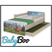 Dětská postel MAX Disney - DINOSAUŘI 180x90 cm - SE ŠUPLÍKEM