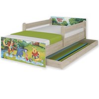 Dětská postel MAX Disney - MEDVÍDEK PÚ II 180x90 cm - SE ŠUPLÍKEM