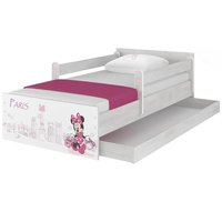 Dětská postel MAX Disney - MINNIE PARIS 160x80 cm - SE ŠUPLÍKEM
