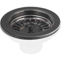 Bruckner Dřezová nerez výpust 6/4", gun metal 155.121.6