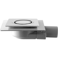 Omp Tea TIRANA podlahová vpust boční 150x150mm, odpad 50mm, chrom 2665.695.8