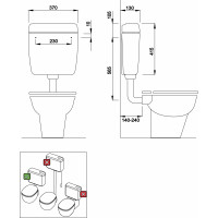 LIV ADRIA WC nádržka Start/Stop 6(4, 5-6) L, bílá 229105