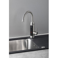 Aqualine Elektrická vodovodní baterie s průtokovým ohřívačem vody , 230V, 3kW, nerez RT2009