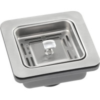 Sapho Dřezová hranatá výpust 6/4“, nerezová mřížka 114x114mm SVZO