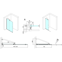 Polysan MODULAR SHOWER zástěna s pojezdy 1200 mm MS5-120