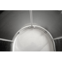 Polysan LUCIS LINE půlkruhová sprchová zástěna 1000x1000mm, čiré sklo DL3715