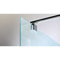 Aqualine WALK-IN zástěna jednodílná k instalaci na zeď, 1000x1900 mm, sklo Brick WI100