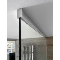 Polysan ARCHITEX LINE sada pro uchycení skla, podlaha-stěna-strop, max. š. 1200mm, leštěný hliník AL2812