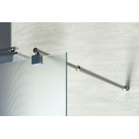 Aqualine WALK-IN zástěna jednodílná k instalaci na zeď, 1100x1900 mm, sklo Brick WI110