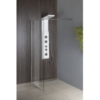 Aqualine WALK-IN zástěna jednodílná k instalaci na zeď, 800x1900 mm, sklo čiré WI081