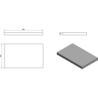 Sapho AVICE deska 80x50cm, dub Rover AV084