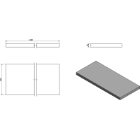 Sapho AVICE deska 110x50cm, dub Rover AV114