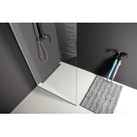 Polysan MODULAR SHOWER jednodílná zástěna pevná k instalaci na zeď, 800 mm MS1-80