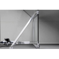 Polysan Vzpěra k MS rohová, 500 mm, chrom MSBR2