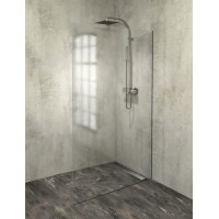 Polysan ARCHITEX LINE sada pro uchycení skla, podlaha-stěna, max. š. 1200mm, černá mat AXL2112B