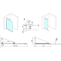 Polysan MODULAR SHOWER zástěna s pojezdy 1600 mm MS5-160