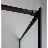 Gelco CURE BLACK sprchová zástěna 1000mm, čiré sklo CB100