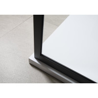Gelco CURE BLACK sprchová zástěna 1000mm, čiré sklo CB100