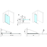 Polysan MODULAR SHOWER zástěna s pojezdy 1000 mm MS5-100