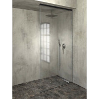 Polysan ARCHITEX LINE sada pro uchycení skla, podlaha-stěna-strop, max. š. 1200mm, černá mat AXL2812B